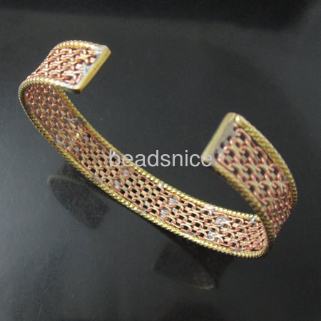 Brass bracelet base,